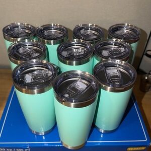 Stainless Steel Tumbler Set - Mint Green